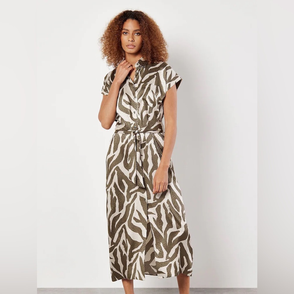 Apricot 🍑- Textured Zebra Print